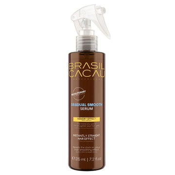 Brasil Cacau Gradual Smooth Serum - 215ml | Frizz-Free, Straightening Hair Serum with Memory Effect