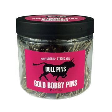 Bull Pins Gold 2inch Bobby Pins – 250g Heavy Duty Professional Hair Pins