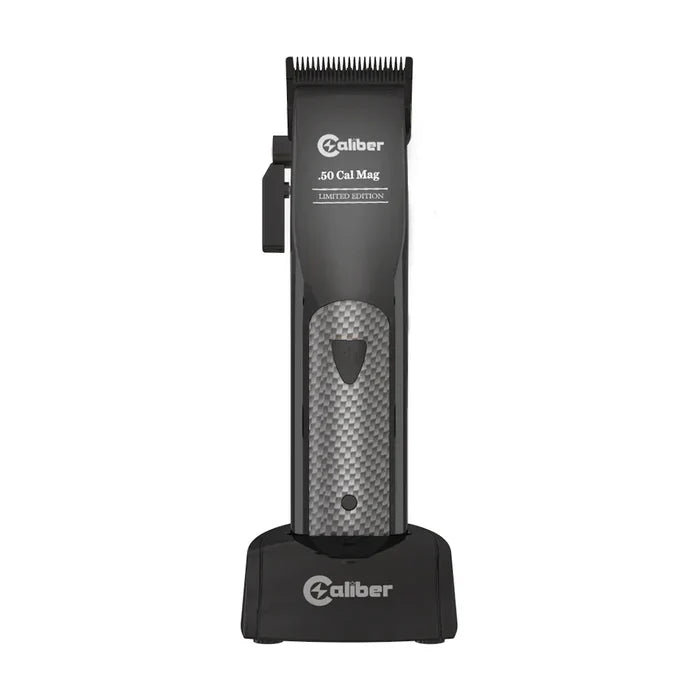 Caliber .50 Cal Cordless Clipper - Professional Black Hair Clipper with 10,000+ SPM, Japanese Stainless Steel Blade