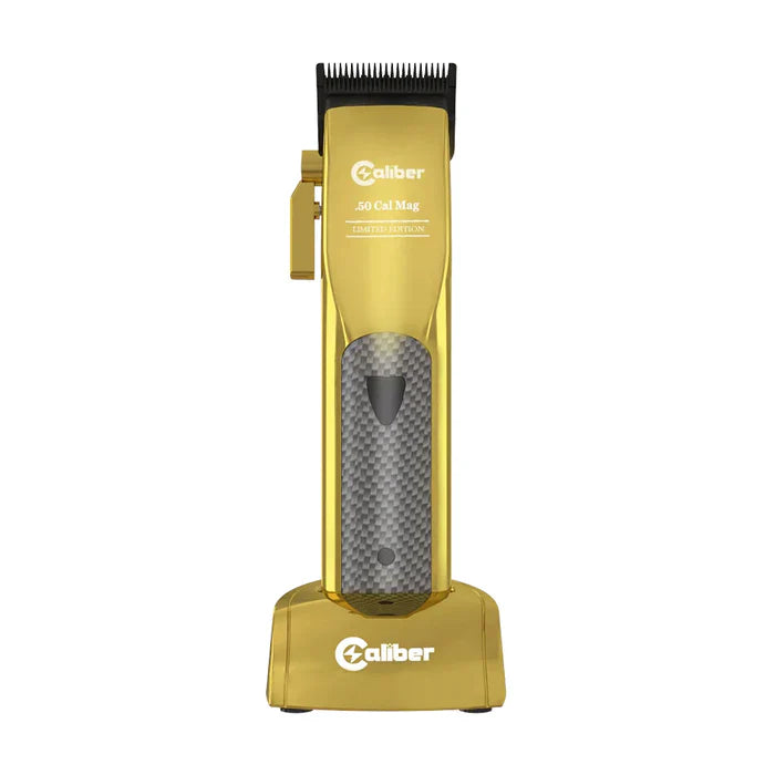 Caliber .50 Cal Cordless Clipper - Gold | High-Performance Hair Clipper with Japanese 440C Blade & Long Battery Life