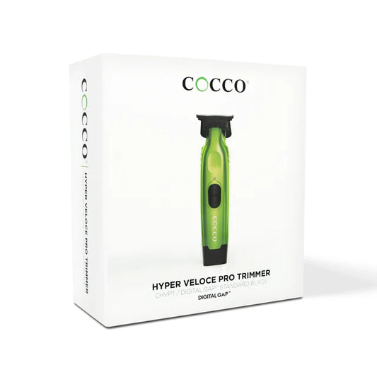 Cocco Hyper Veloce Pro Trimmer - Green | Professional Cordless Clipper with Brushless DC Motor