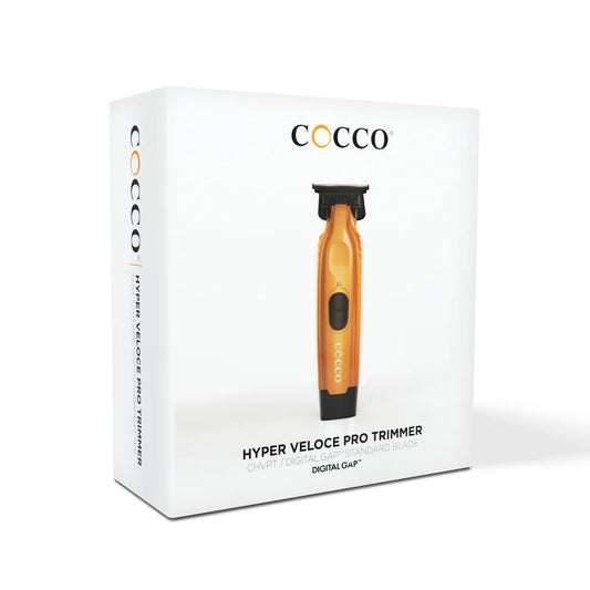 Cocco Hyper Veloce Pro Trimmer - Orange | High Torque Motor, Fast Charging, DLC Blade