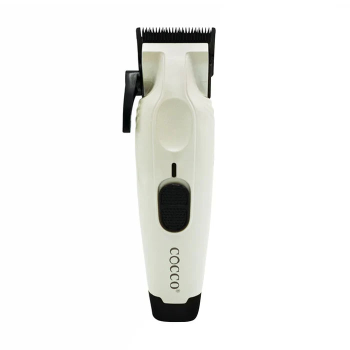 Cocco Veloce Pro Clipper - Professional Pearl White Hair Clipper with Graphene Blade & Fast Charging Battery