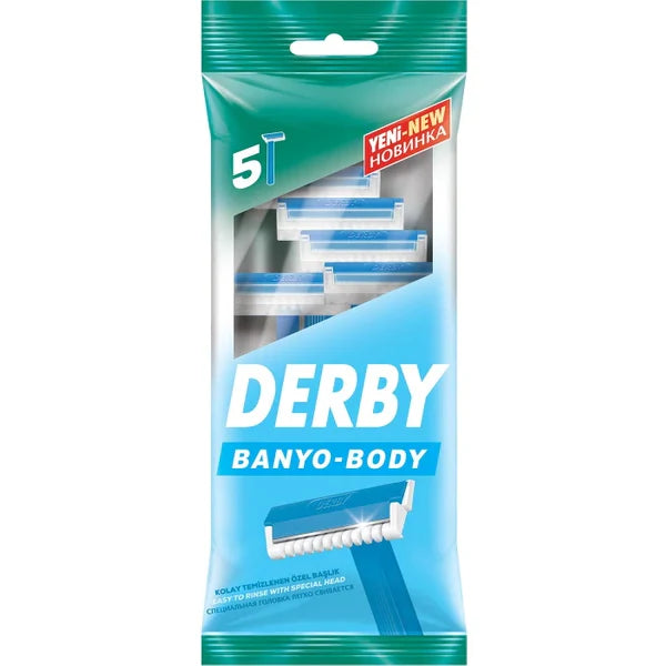 Derby Delicate Body Razor - 5 Pack for Smooth, Irritation-Free Shaving
