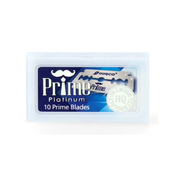 Dorco Prime Platinum Double Edge Razor Blades - 100 Pack, Super Sharp, Skin-Friendly Shave