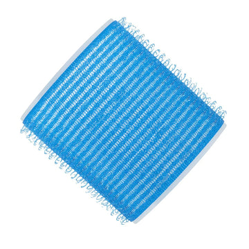 Hair FX Light Blue Velcro Hair Rollers 57mm - 6pk for Volume & Bounce