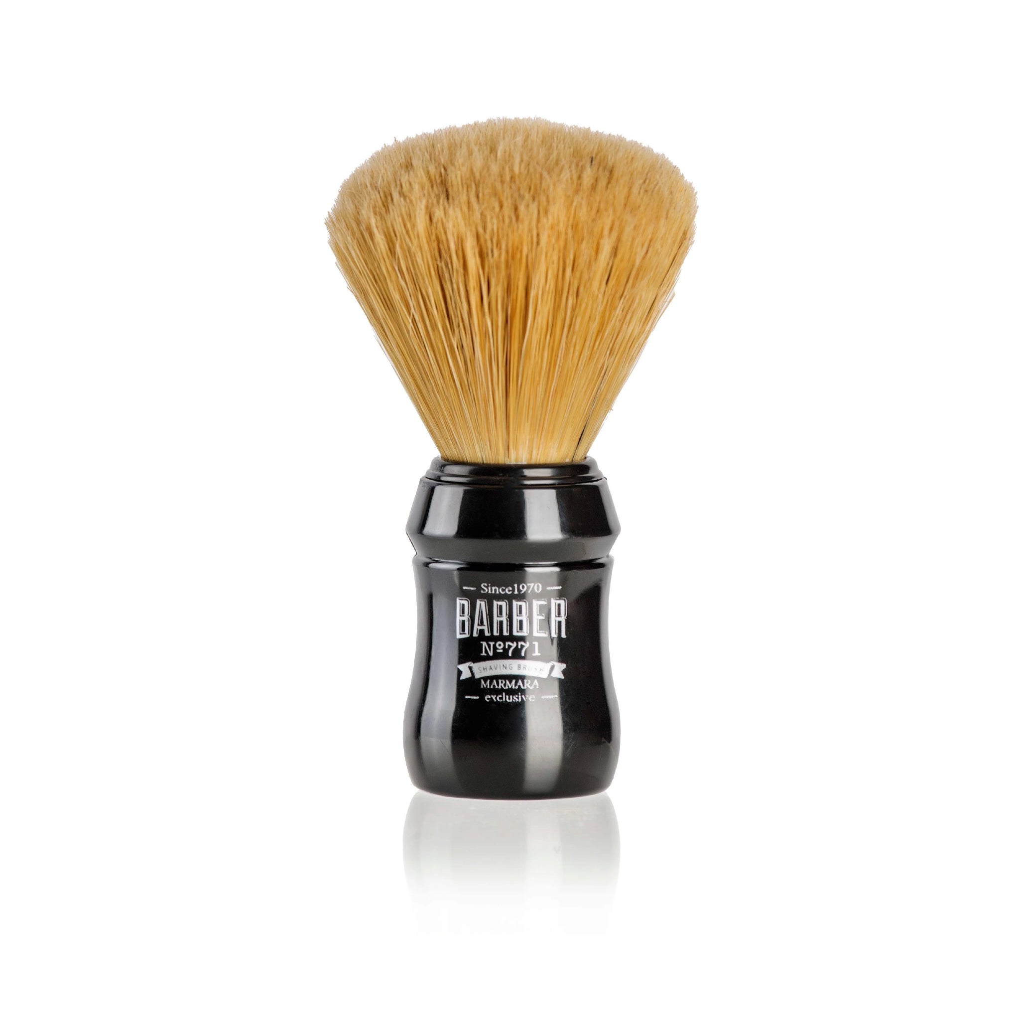 Marmara Barber Plastic Shaving Brush - Model 771 | Professional Quality with Natural & Synthetic Bristles