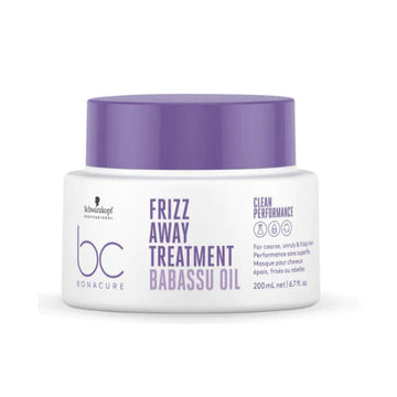 Schwarzkopf Professional BC Clean Frizz Away Treatment - 200ml | Frizz Control & Shine for Unruly Hair