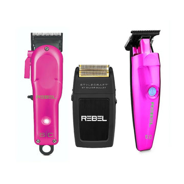 Stylecraft By Silver Bullet Rebel Trio Kit - Clipper, Trimmer & Shaver Combo