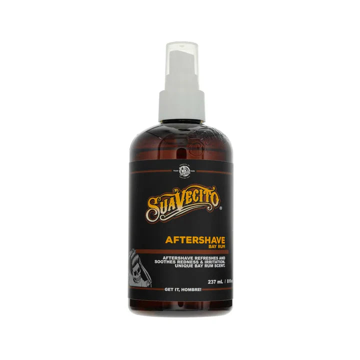Suavecito Bay Rum Aftershave - 237ml | Soothing & Healing Aftershave for Men