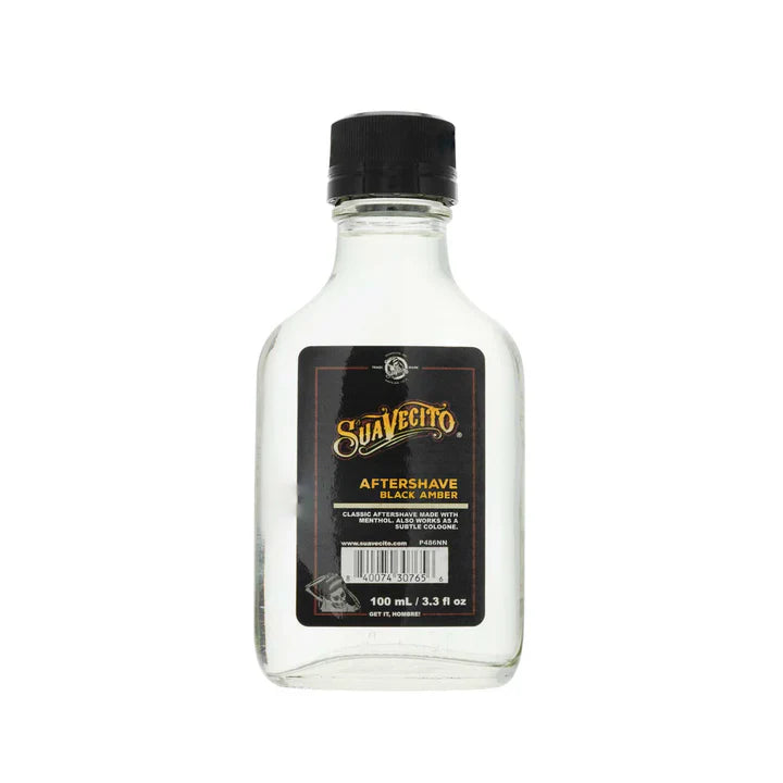 Suavecito Black Amber Aftershave - 100ml | Hydrating & Soothing Aftershave for Men