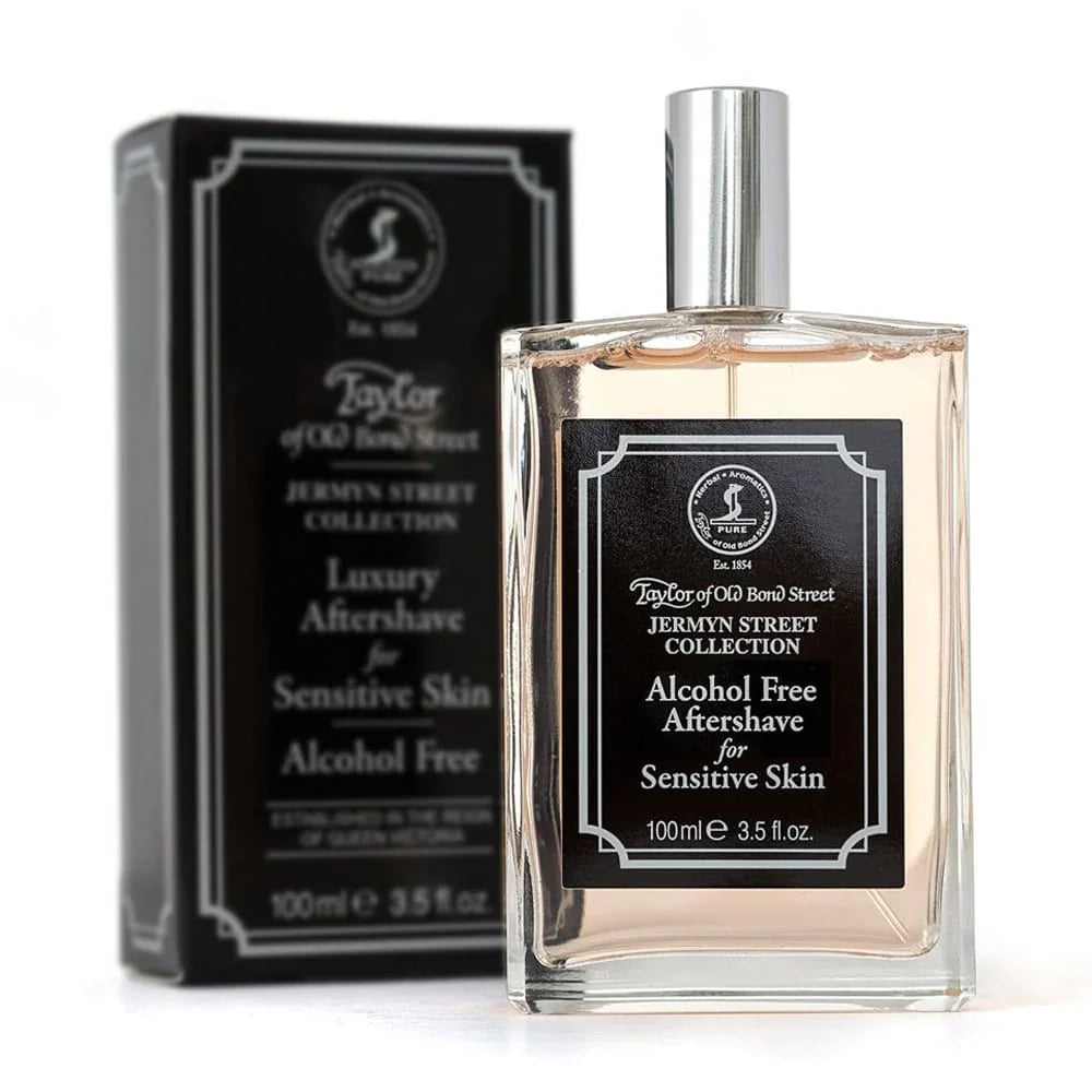 Taylor of Old Bond Street Jermyn St Aftershave Lotion - 100ml | Alcohol-Free & Soothing for Sensitive Skin