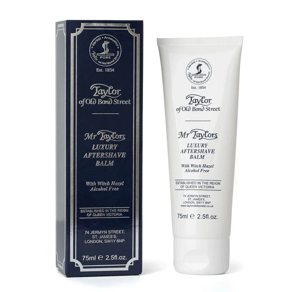 Taylor of Old Bond Street Mr. Taylor Aftershave Balm - 75ml | Soothes & Protects Skin, Alcohol-Free