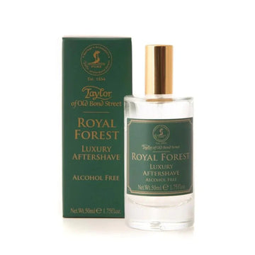 Taylor of Old Bond Street Royal Forest Aftershave Lotion - 50ml | Alcohol-Free, Paraben-Free, Refreshing & Aromatic Scent