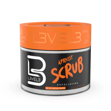 L3VEL3 Apricot Scrub - 500ml | Exfoliating Facial Scrub for Smooth, Radiant Skin