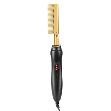 Barber Bazaar Styling Hot Comb – 3 Heat Settings, Anti-Scald Design, Ceramic Heating for Silky Smooth Hair
