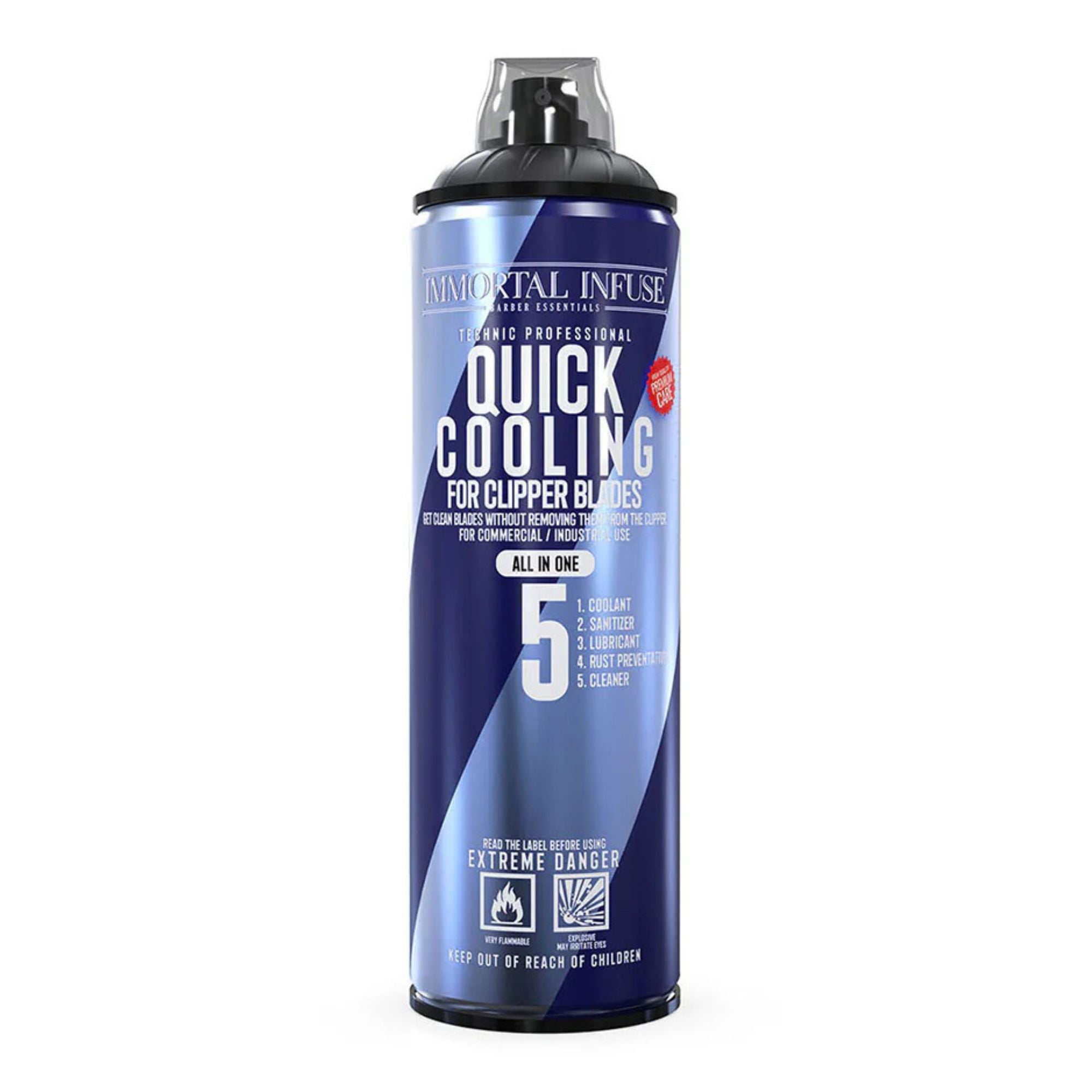 Immortal 5-in-1 Quick Cooling Spray - 500ml | Clipper & Trimmer Care Solution