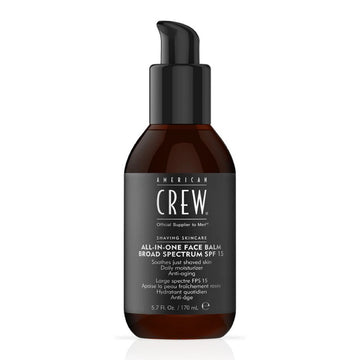 American Crew All-in-One Face Balm SPF 15 - 170ml | Moisturizer & Aftershave Balm for Men