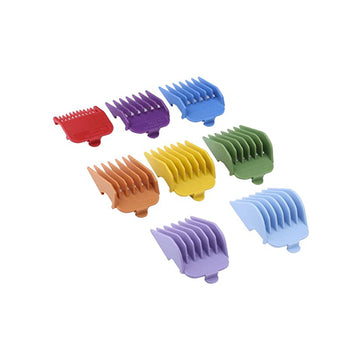 Wahl Colour Coded Cutting Guides - 8 Pack for Clippers | Organiser Tray Included