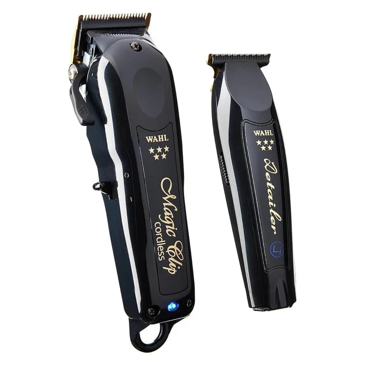 Wahl Cordless Magic Clip & Detailer Trimmer Combo - Black | Professional Hair Clippers & Trimmers Set