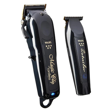 Wahl Cordless Magic Clip & Detailer Trimmer Combo - Black | Professional Hair Clippers & Trimmers Set