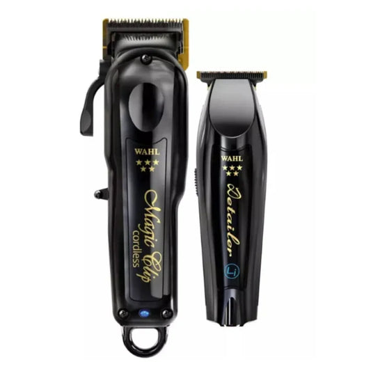 Wahl Cordless Magic Clip & Detailer Trimmer Combo - Black | Professional Hair Clippers & Trimmers Set