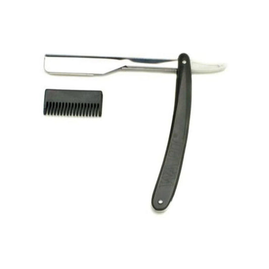 Wahl Folding Hair Razor - Black | Replaceable Blade with Comb Attachment