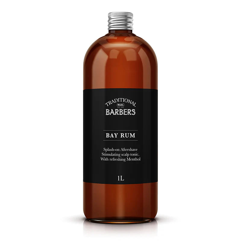 Wahl Traditional Barbers Bay Rum - 1000ml | Refreshing Aftershave & Scalp Tonic
