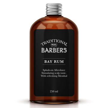Wahl Traditional Barbers Bay Rum Aftershave Lotion - 250ml - Refreshing & Invigorating