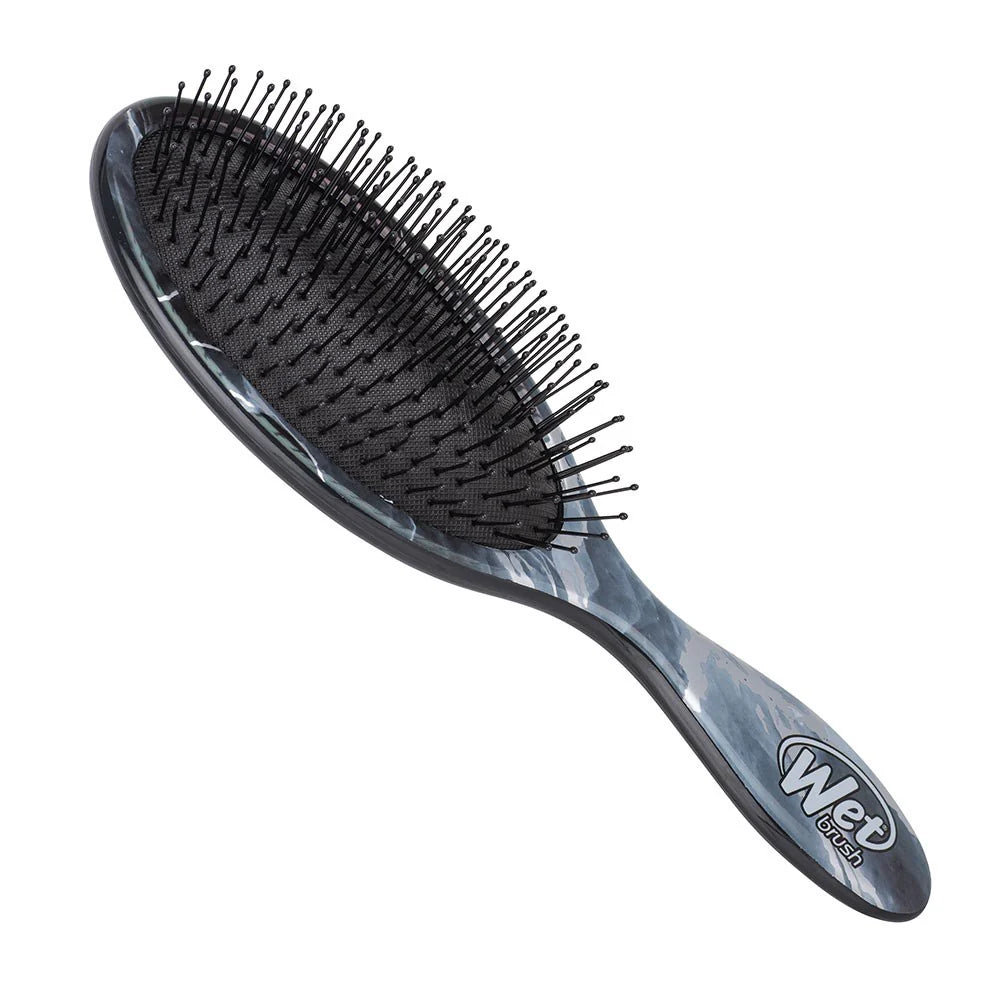 Wet Brush Metallic Marble Original Detangler - Onyx | Luxury Hair Brush with IntelliFlex Bristles